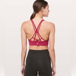 Lululemon Ride & Reflect Bra *lululemon X SoulCycle Ruby Red 6